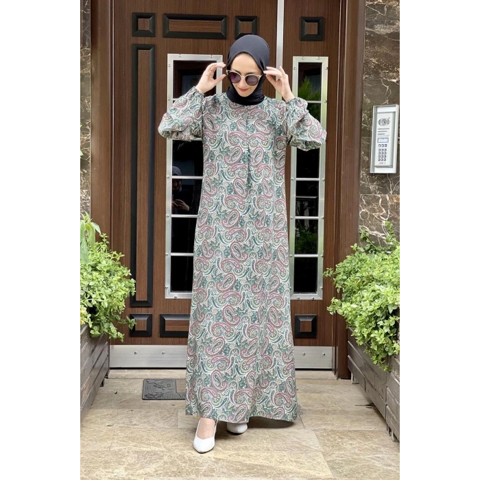 Moda Çizgi Tesettür Elbise