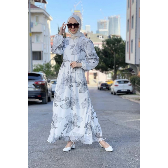 Moda Çizgi Tesettür Elbise