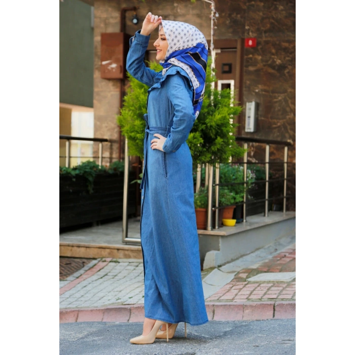 Moda Çizgi Tesettür Elbise