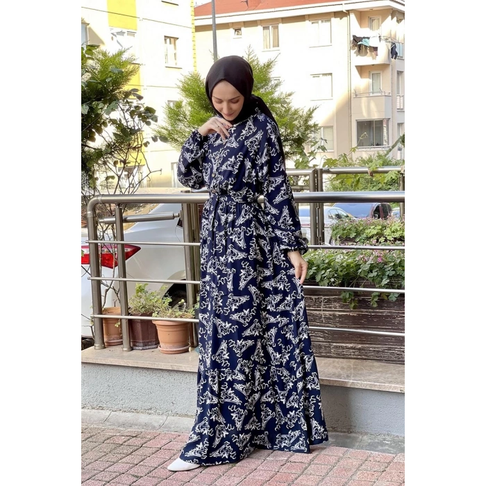 Moda Çizgi Tesettür Elbise