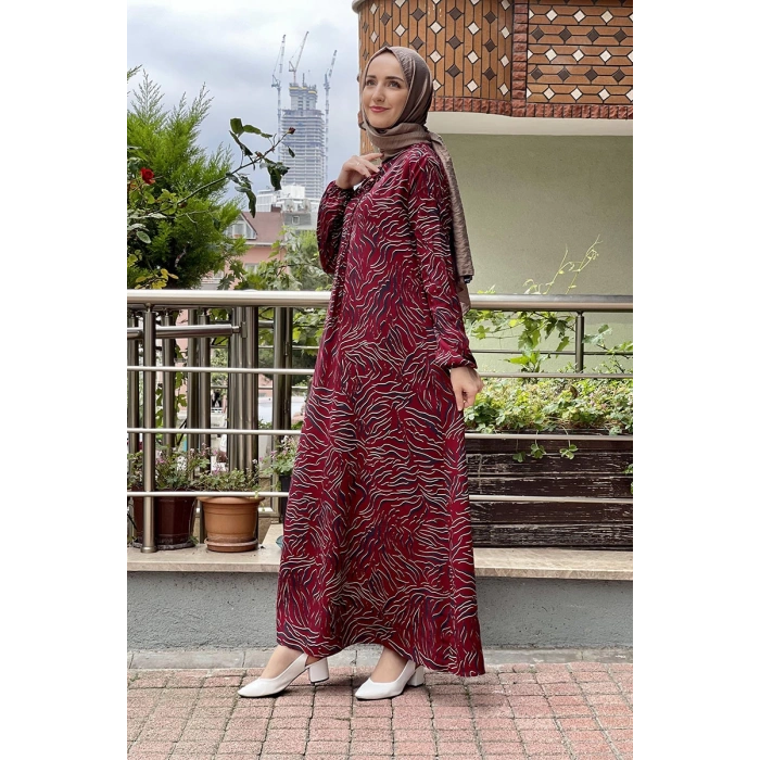 Moda Çizgi Tesettür Elbise