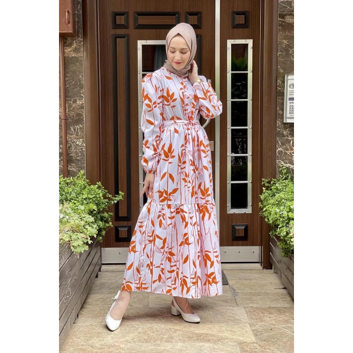 Moda Çizgi Tesettür Elbise