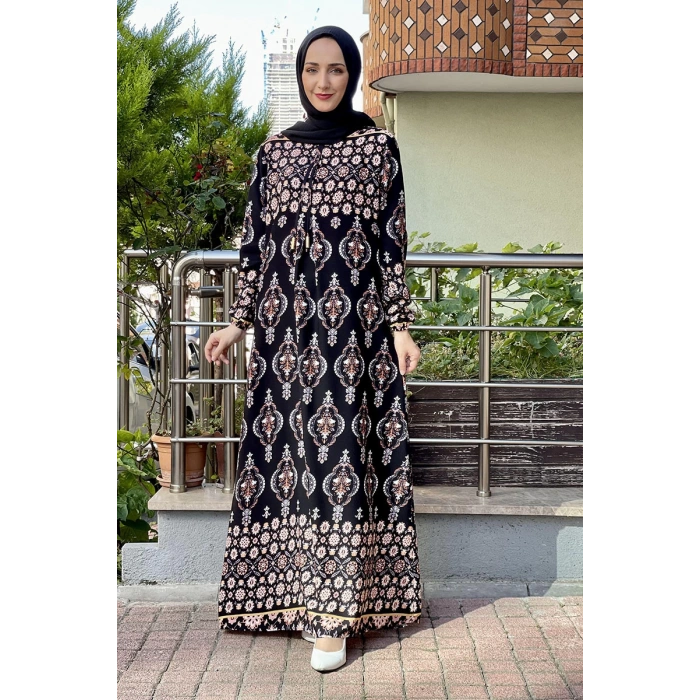 Moda Çizgi Tesettür Elbise