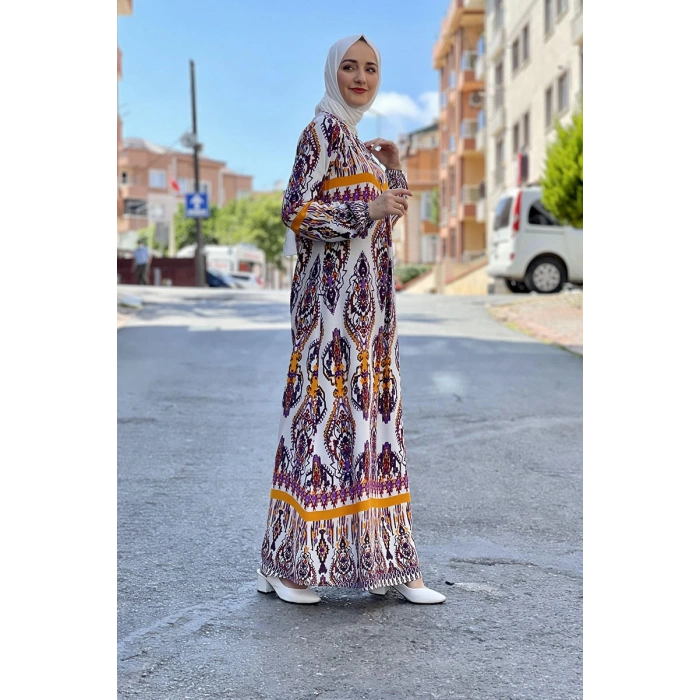 Moda Çizgi Tesettür Elbise