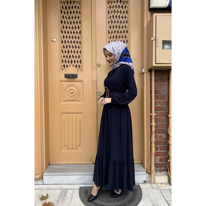 Moda Çizgi Tesettür Elbise