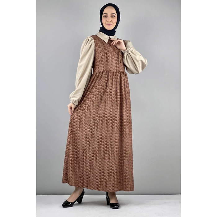 Moda Çizgi Tesettür Elbise