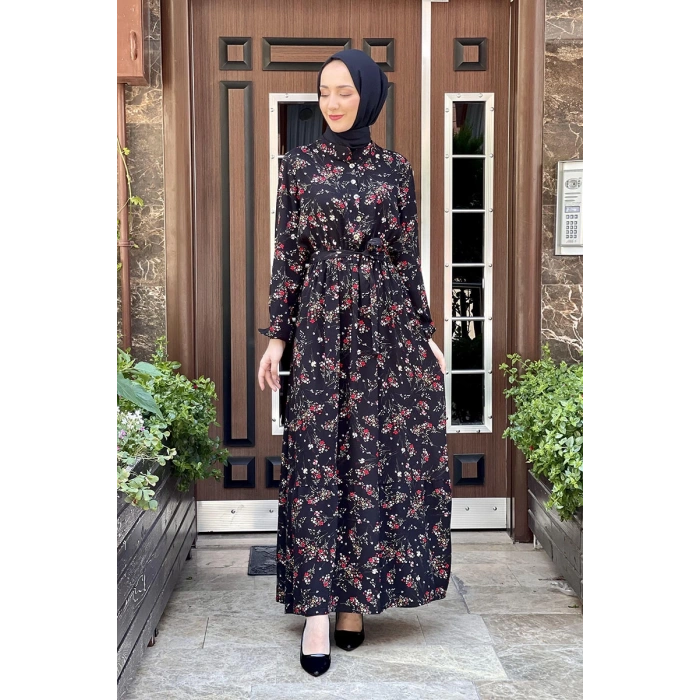 Moda Çizgi Tesettür Elbise