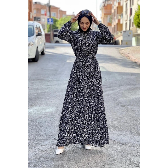 Moda Çizgi Tesettür Elbise