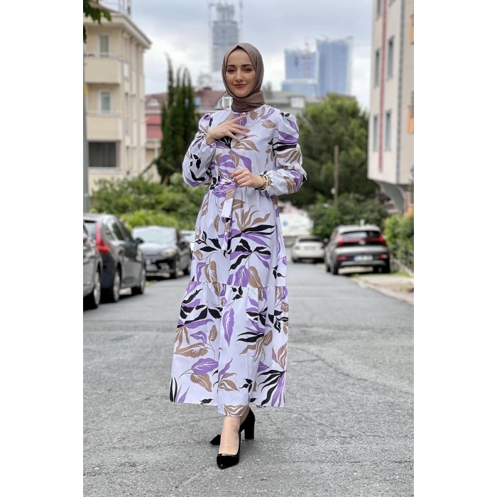 Moda Çizgi Tesettür Elbise