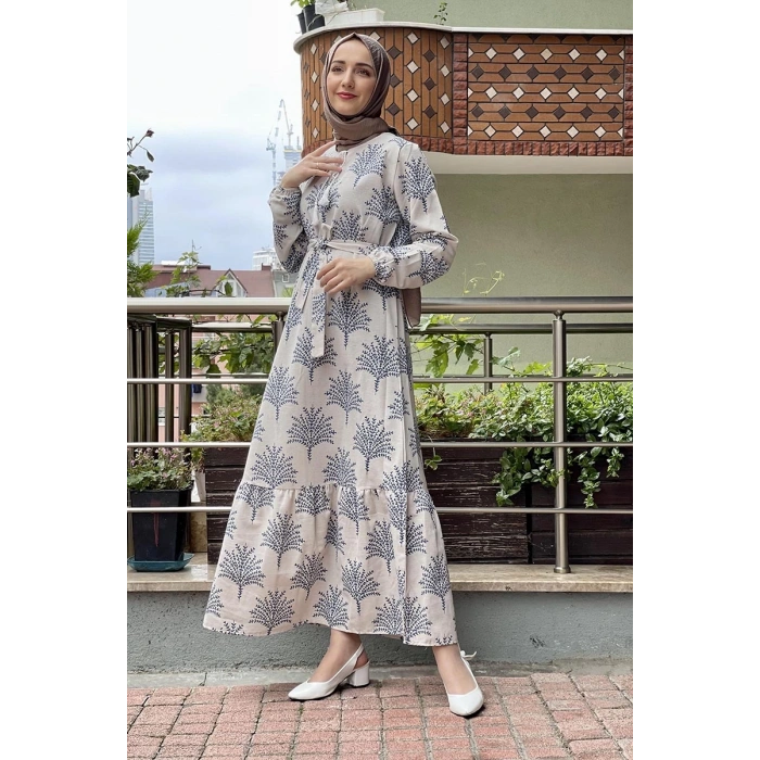 Moda Çizgi Tesettür Elbise