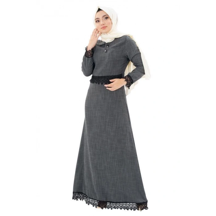 Moda Çizgi Tesettür Elbise