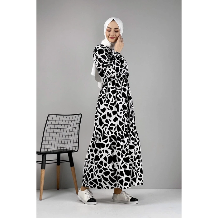Moda Çizgi Tesettür Elbise