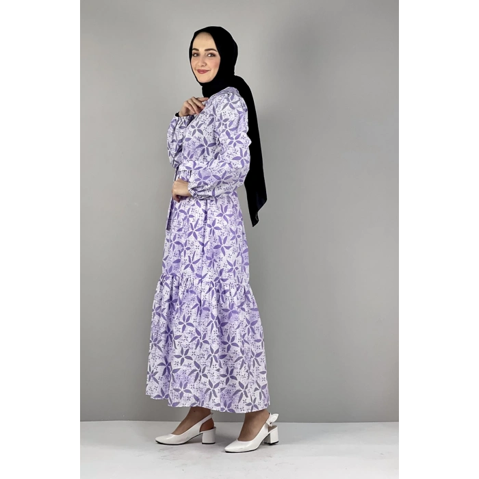 Moda Çizgi Tesettür Elbise