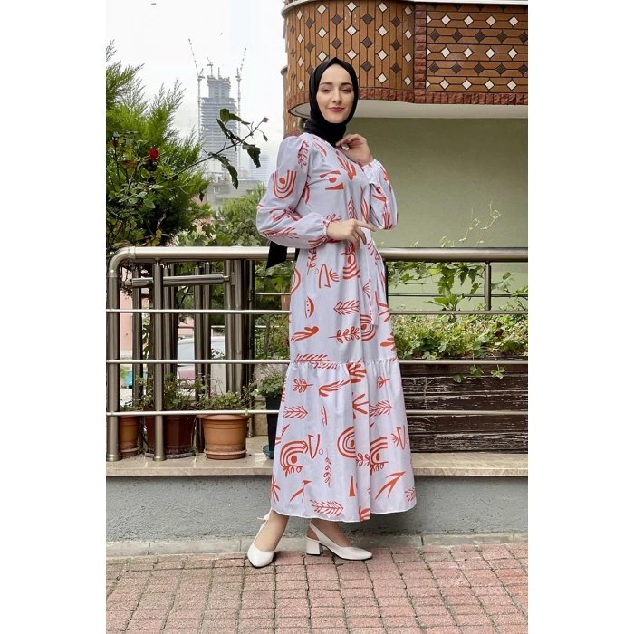 Moda Çizgi Tesettür Elbise