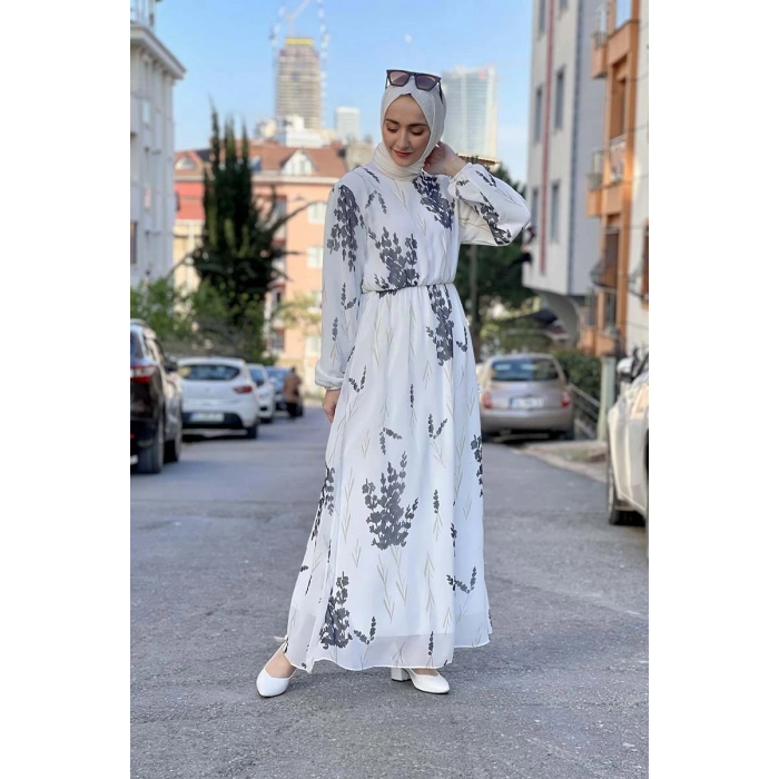 Moda Çizgi Tesettür Elbise