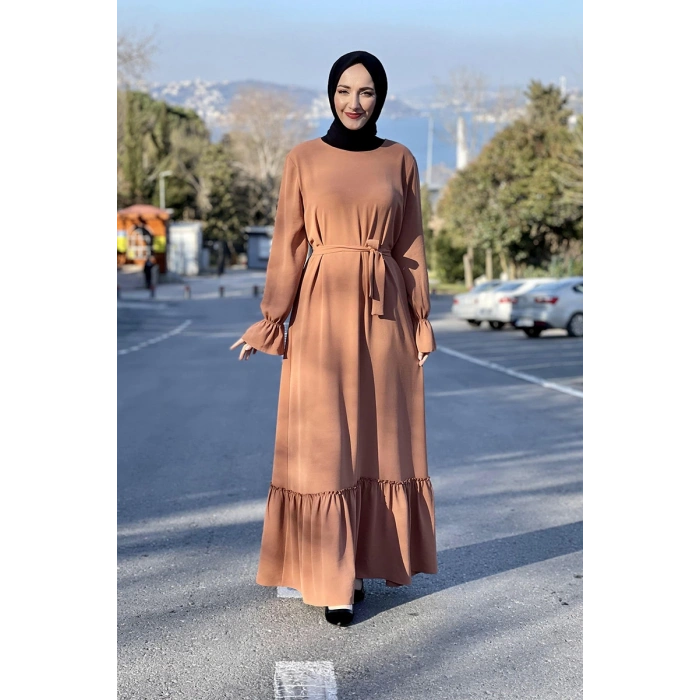 Moda Çizgi Tesettür Elbise