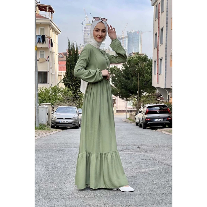 Moda Çizgi Tesettür Elbise