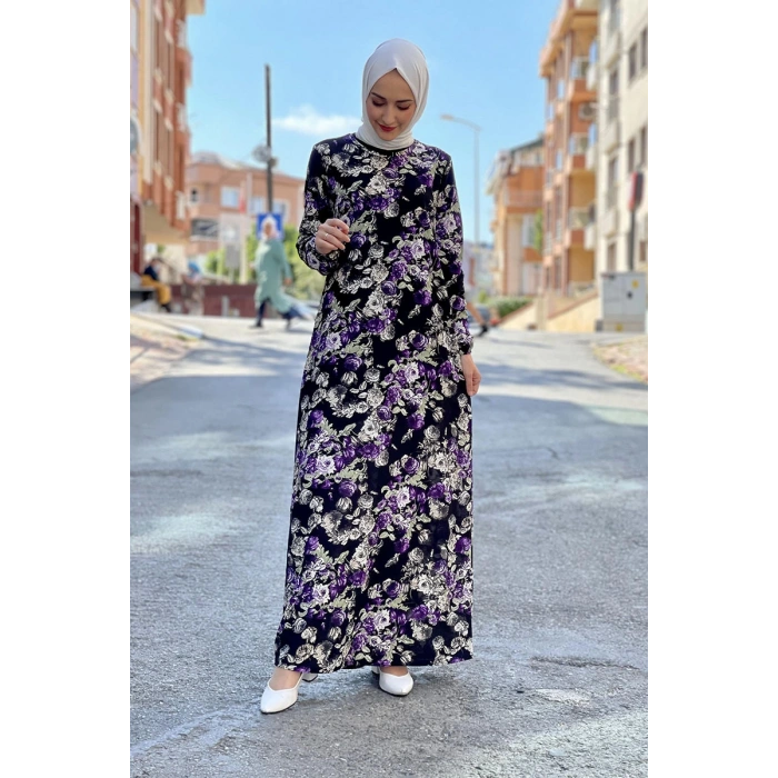 Moda Çizgi Tesettür Elbise