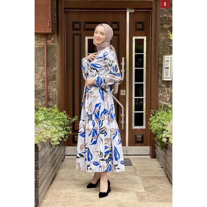 Moda Çizgi Tesettür Elbise