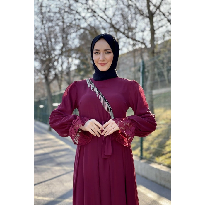 Moda Çizgi Tesettür Elbise