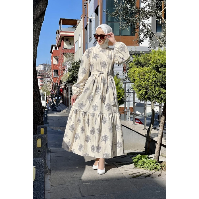 Moda Çizgi Tesettür Elbise