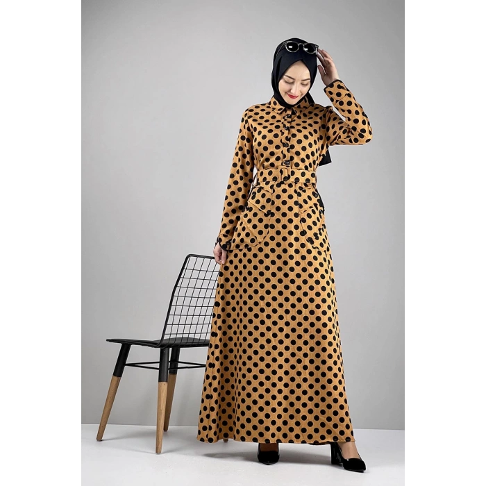 Moda Çizgi Tesettür Elbise