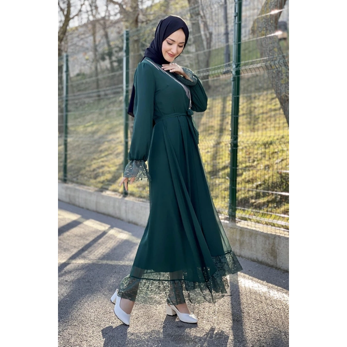 Moda Çizgi Tesettür Elbise