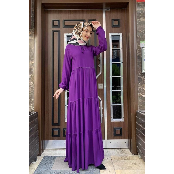 Moda Çizgi Tesettür Elbise