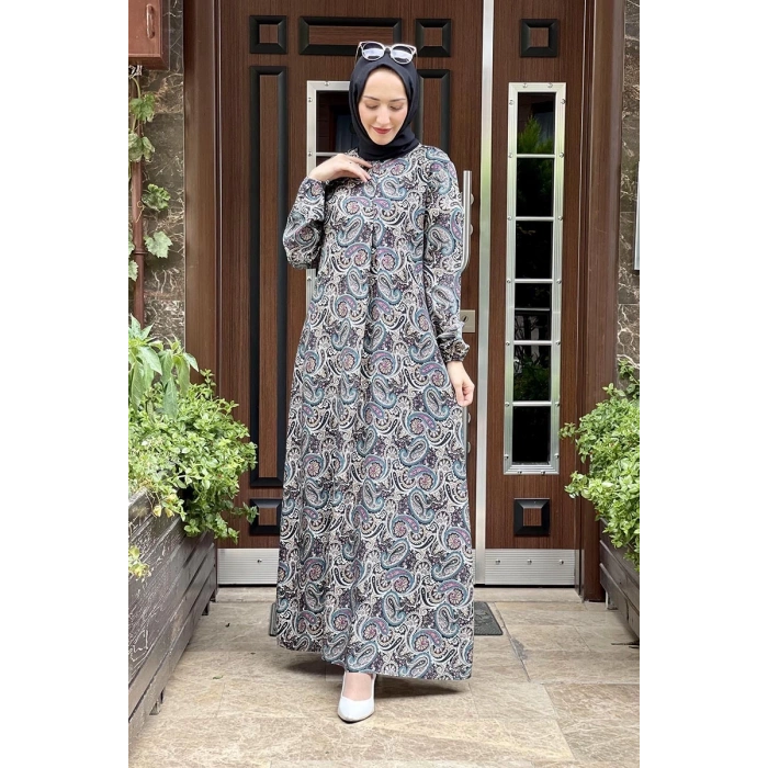 Moda Çizgi Tesettür Elbise