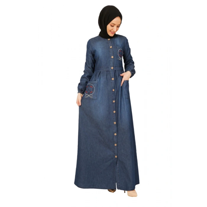 Moda Çizgi Tesettür Elbise