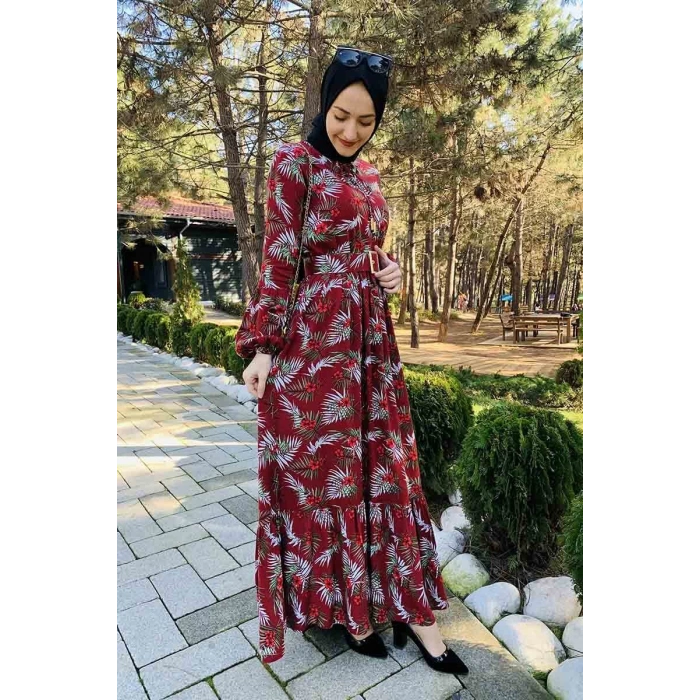 Moda Çizgi Tesettür Elbise