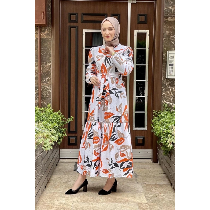 Moda Çizgi Tesettür Elbise