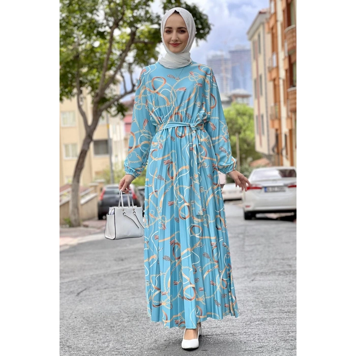 Moda Çizgi Tesettür Elbise