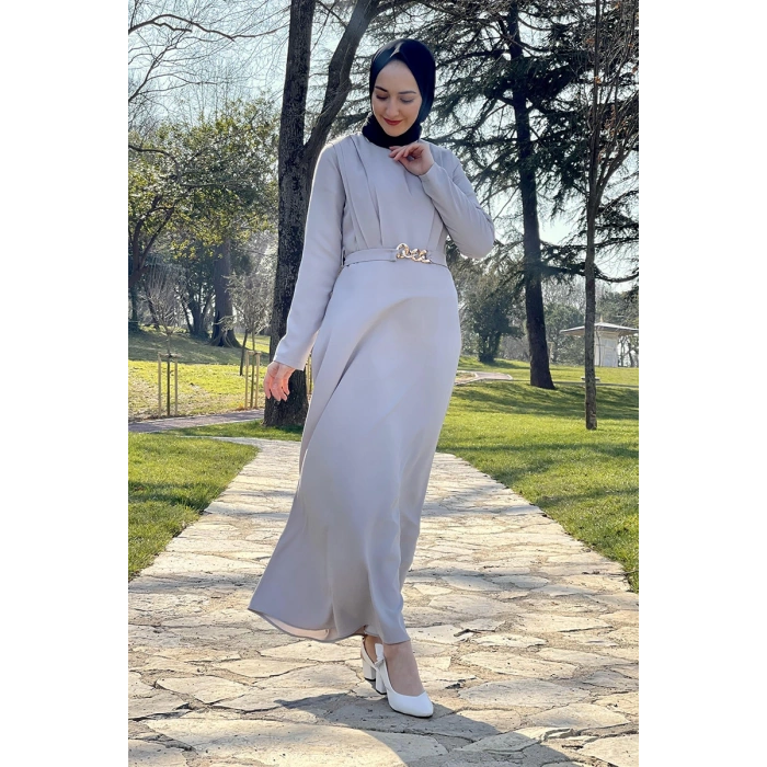 Moda Çizgi Tesettür Elbise