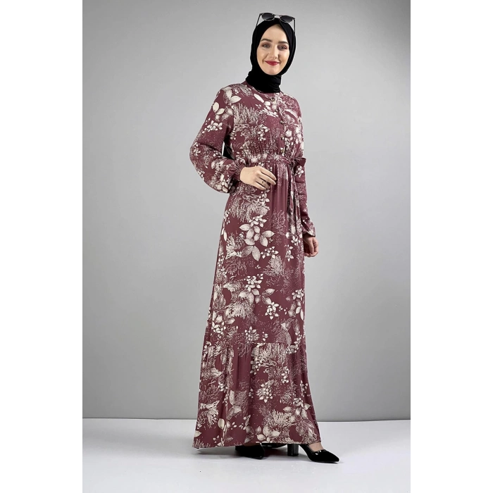 Moda Çizgi Tesettür Elbise