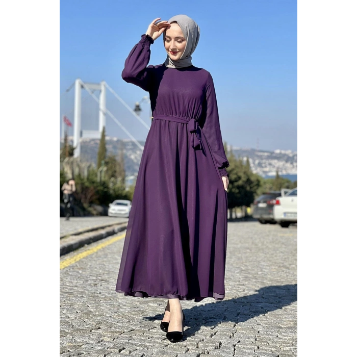 Moda Çizgi Tesettür Elbise