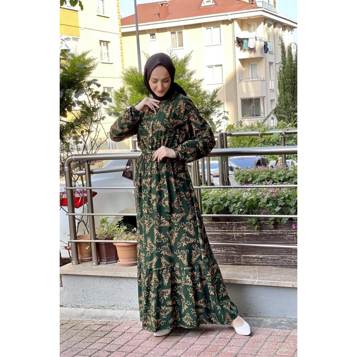 Moda Çizgi Tesettür Elbise