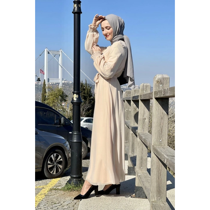 Moda Çizgi Tesettür Elbise