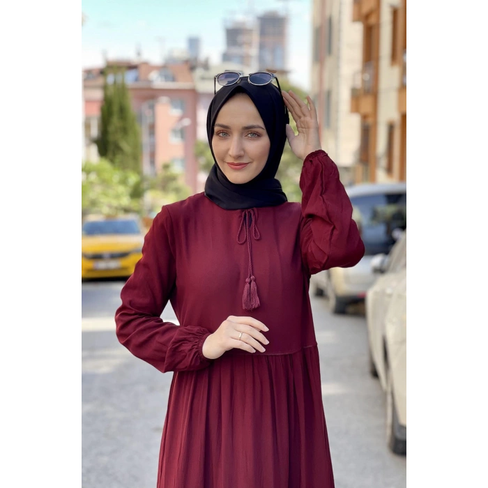 Moda Çizgi Tesettür Elbise