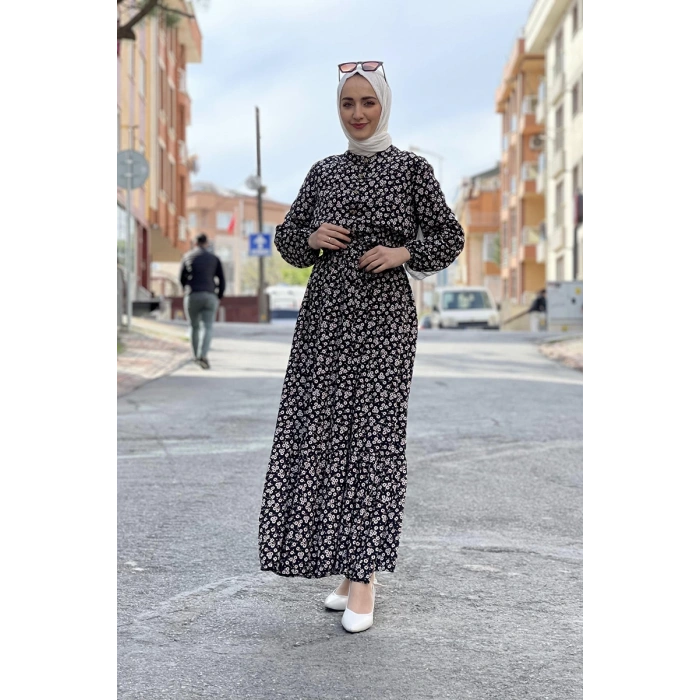 Moda Çizgi Tesettür Elbise