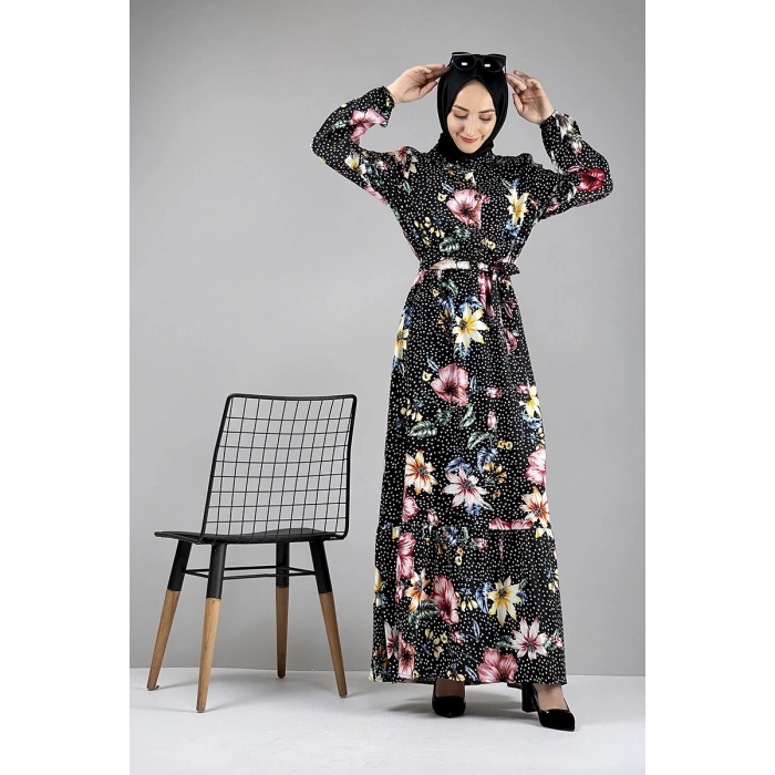 Moda Çizgi Tesettür Elbise