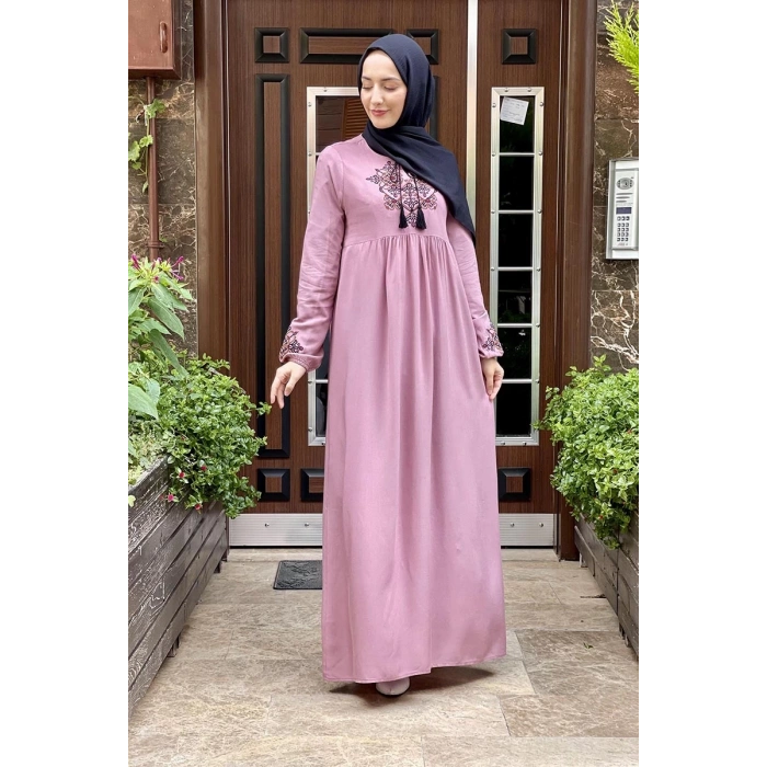 Moda Çizgi Tesettür Elbise