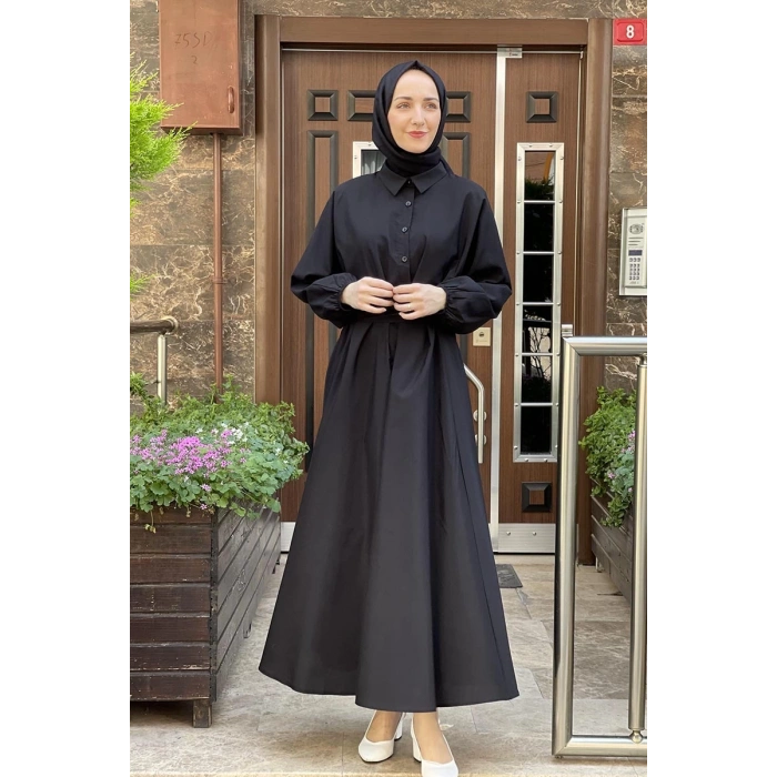 Moda Çizgi Tesettür Elbise