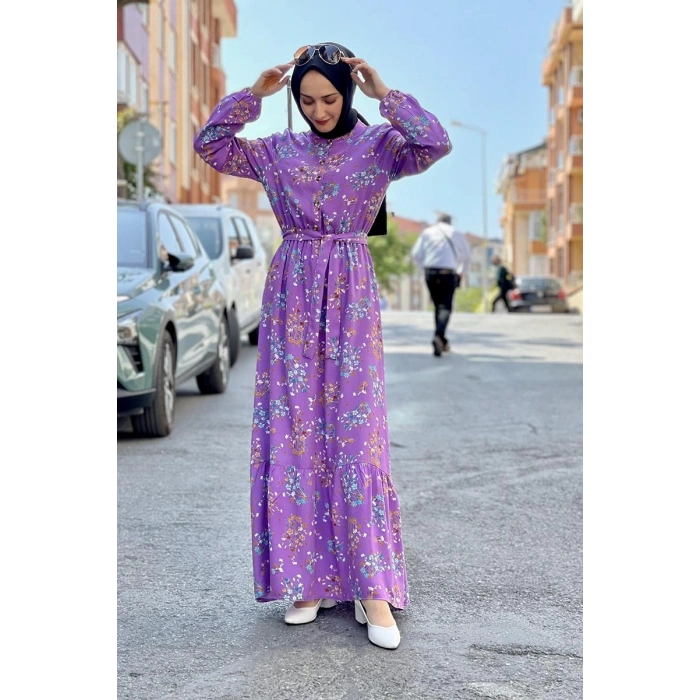 Moda Çizgi Tesettür Elbise