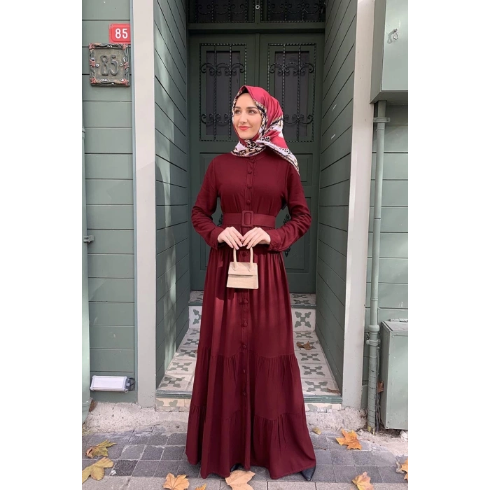 Moda Çizgi Tesettür Elbise