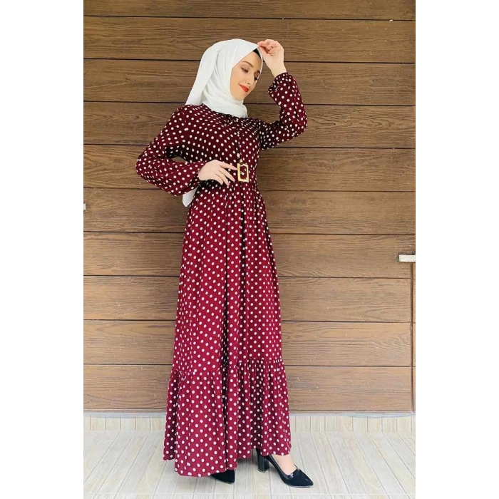 Moda Çizgi Tesettür Elbise