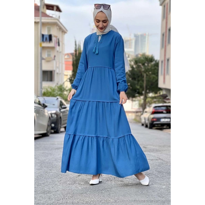 Moda Çizgi Tesettür Elbise