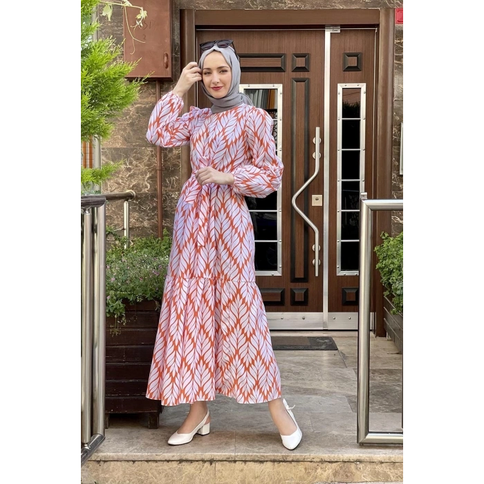 Moda Çizgi Tesettür Elbise
