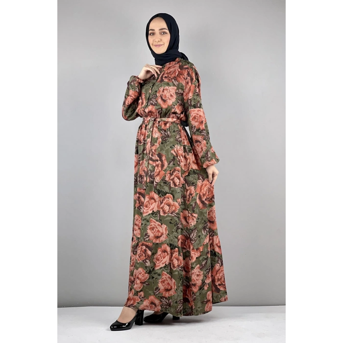 Moda Çizgi Tesettür Elbise