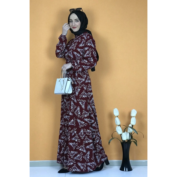 Moda Çizgi Tesettür Elbise